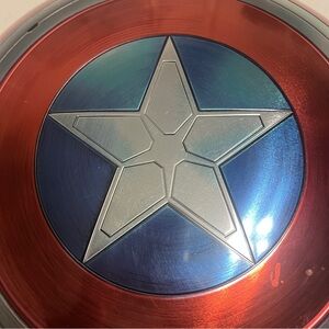 Captain America Red and Blue Star Shield